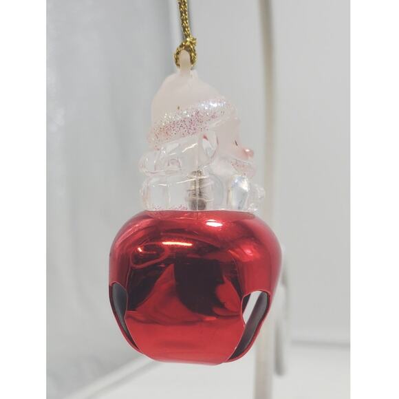 Santa Jingle Bell Christmas Ornament by Cannon, PRE-OWNE, EUC - Picture 2 of 5